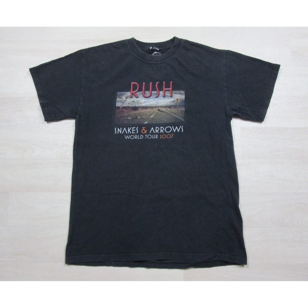 Rush Snakes and Arrows T-Shirt Men's (M) World Tour 2007-08 Classic Rock Band